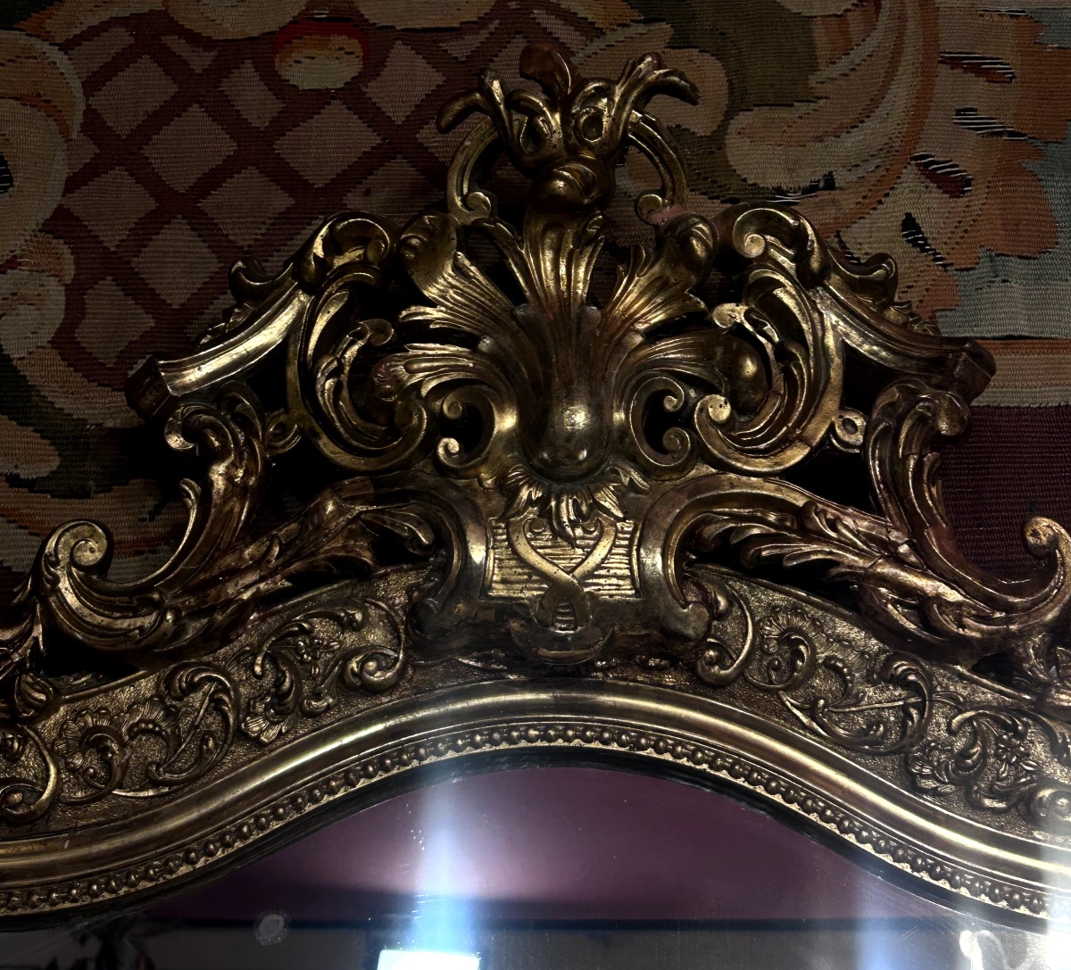 Miroir - Bois doré - style Rocaille  - Fin XIX e. s -photo-4