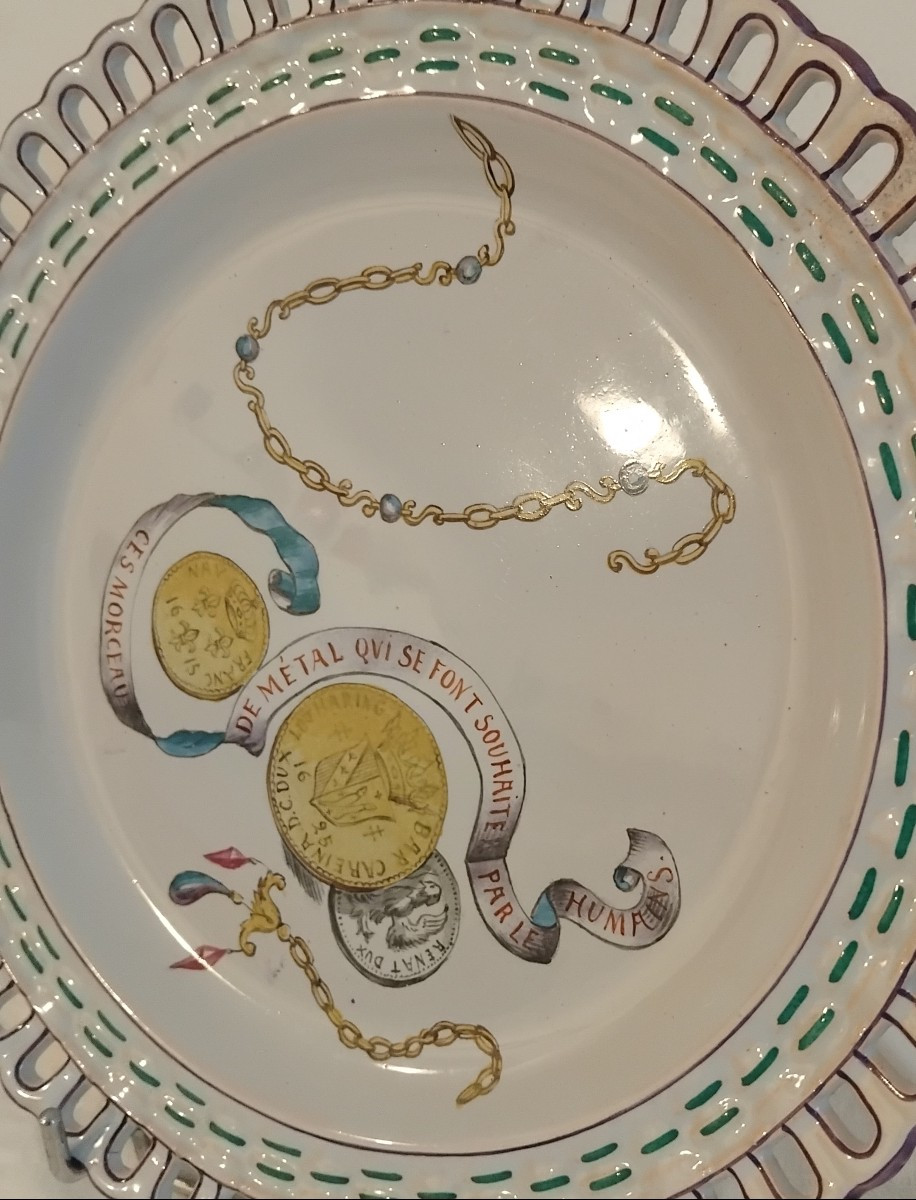 Assiette - Faïence stannifère - Emile Gallé - St Clément- v. 1870 -photo-3