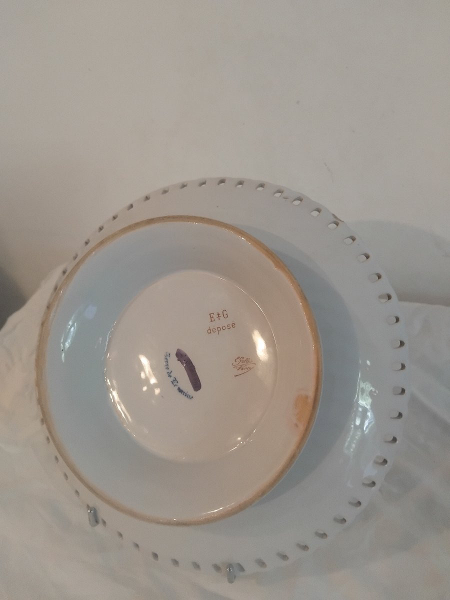 Mounted Plate - Stanniferous Earthenware - Emile Gallé - St Clément- C. 1870-photo-1