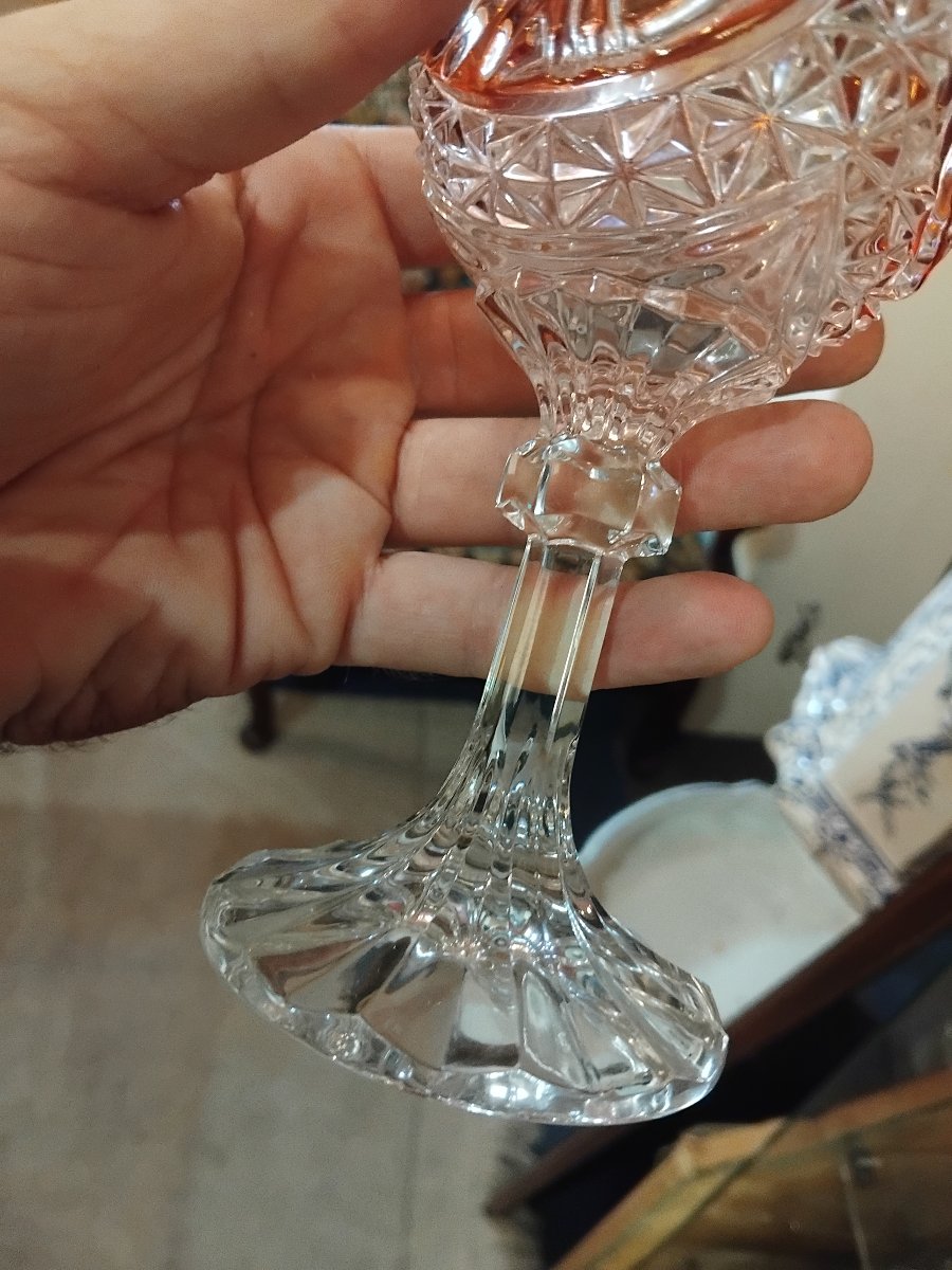 Set Of Six Glasses - Byrdes Cristal - Hofbauer Manufactory - Germany - C. 1970-photo-1