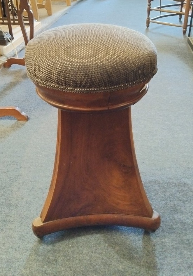 Stool - Mahogany  - Tripod - C. 1880.