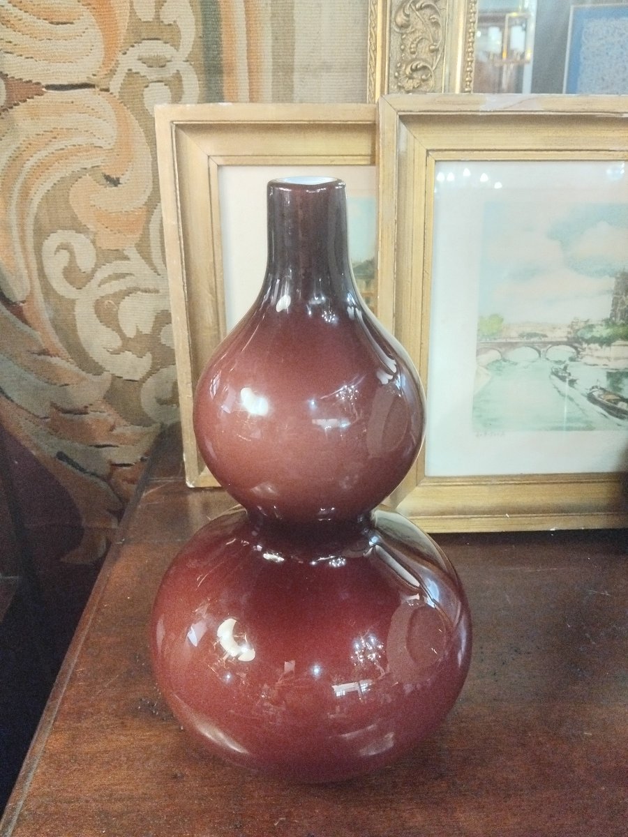 Vase - Double-walled Glass - Holmegaard - Denmark - C. 1960-photo-3
