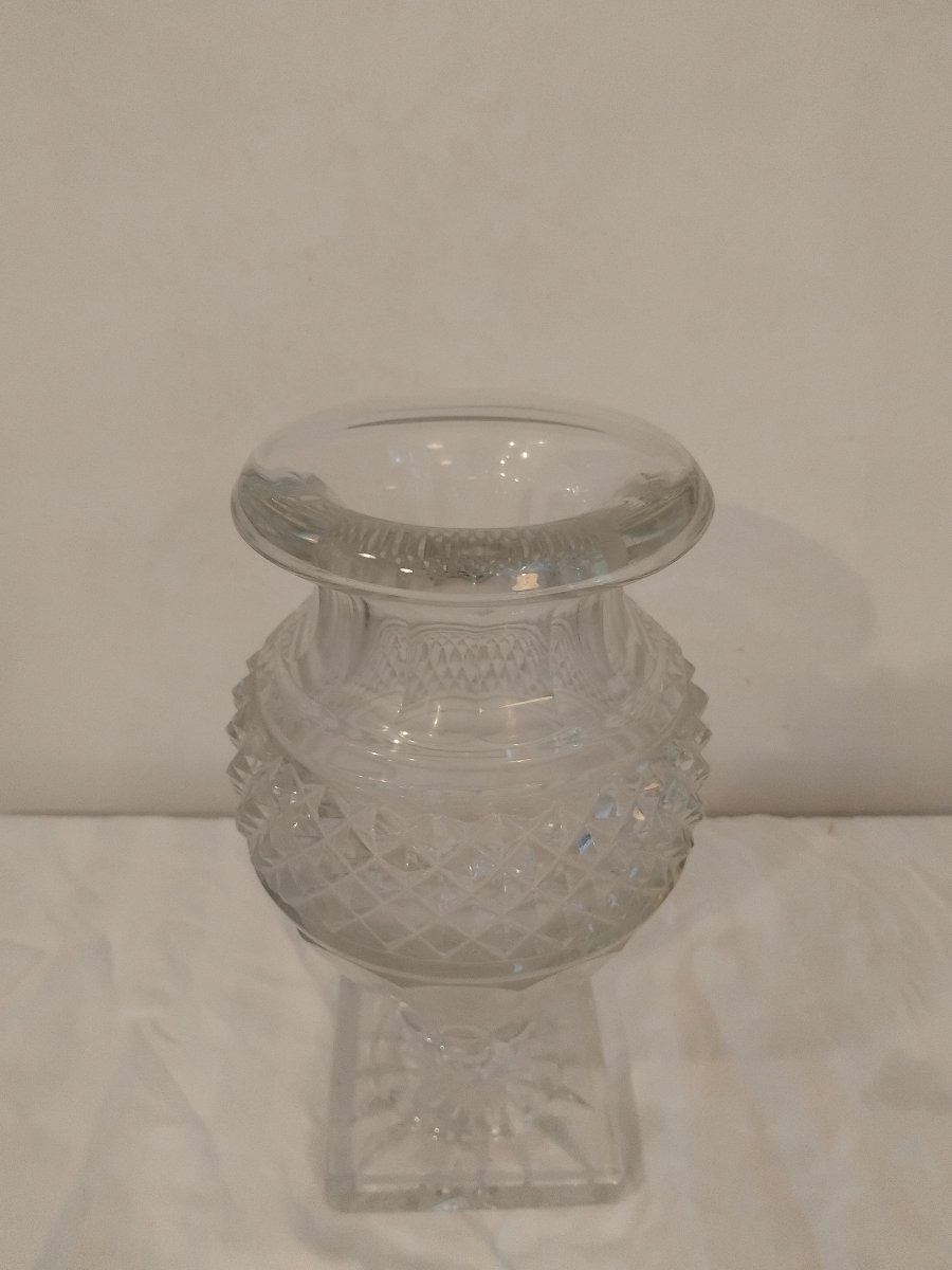 Vase - Crystal  - Medicis - Saint Louis - C. 1950.-photo-2