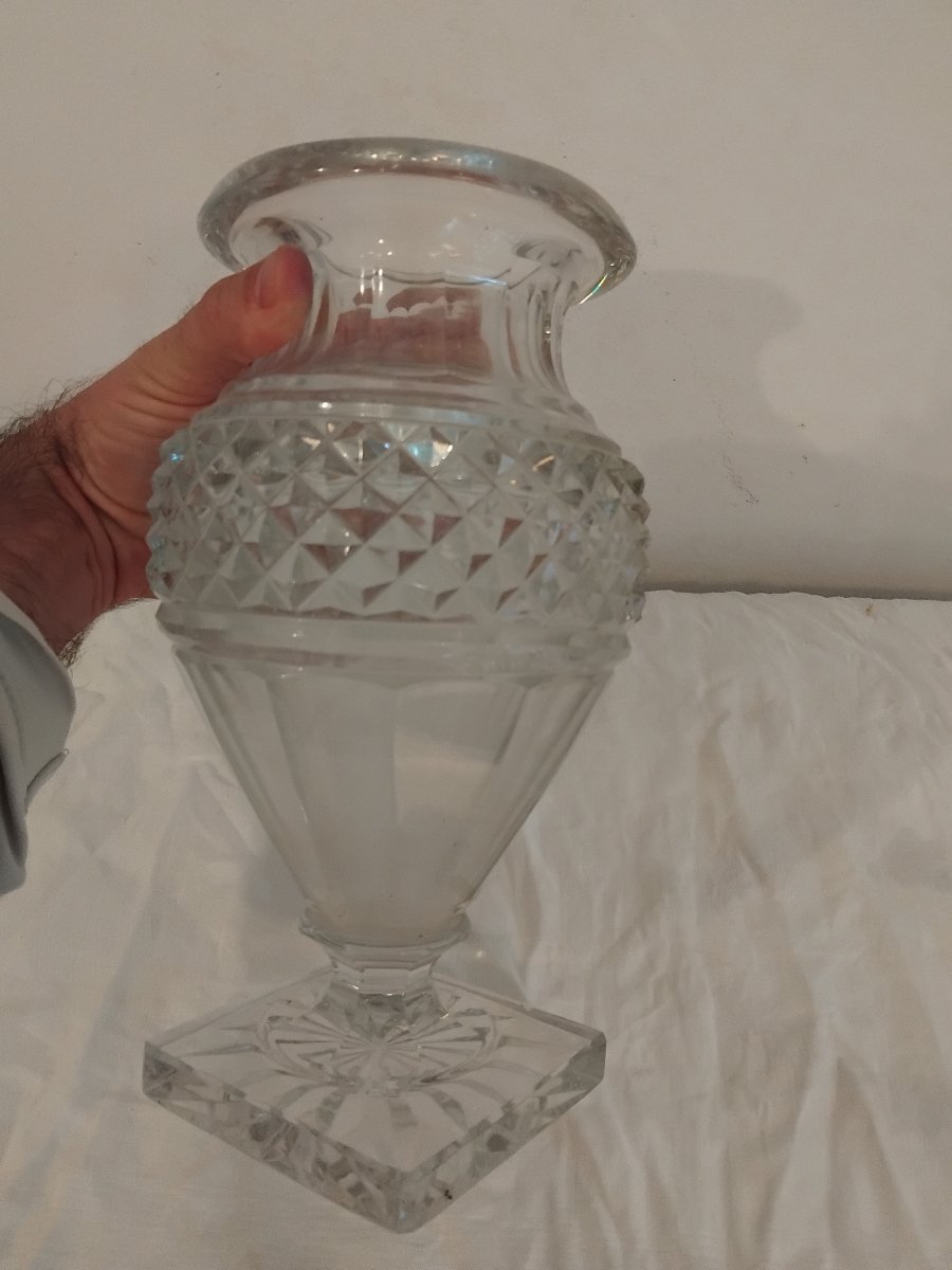 Vase - Crystal  - Medicis - Saint Louis - C. 1950.-photo-3