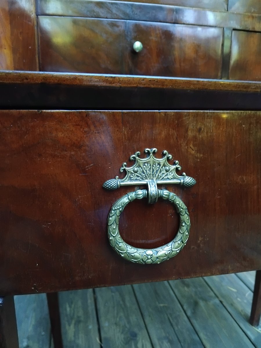 Bonheur du jour - Acajou - Bronze doré - Empire - v . 1820-photo-6