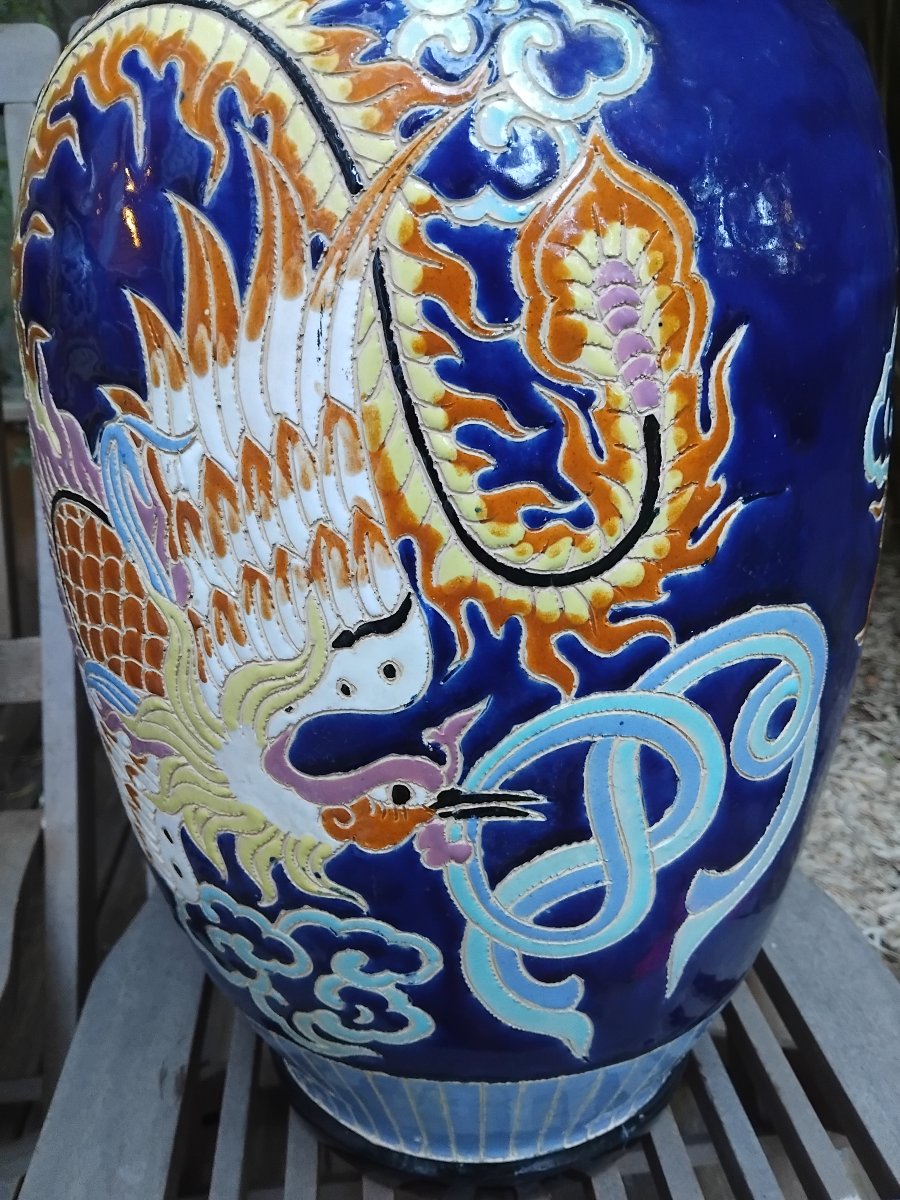 Pair Of Vases—ceramic—indochina—biên Hòa School—c. 1940. -photo-1
