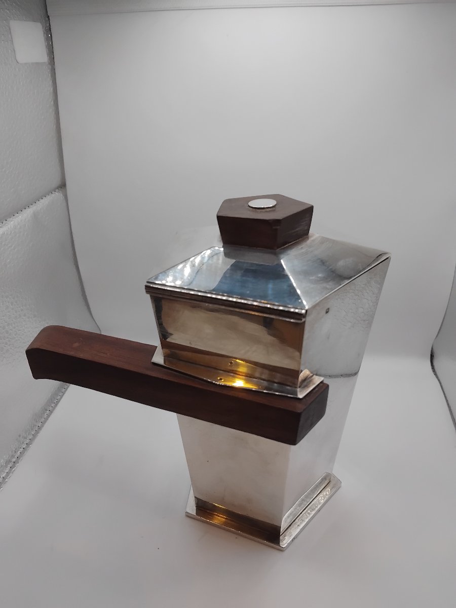 Cafetière -  Argent et palissandre - Tétard Frères - Valéry Byzouard (1875-1945) -1930.-photo-3