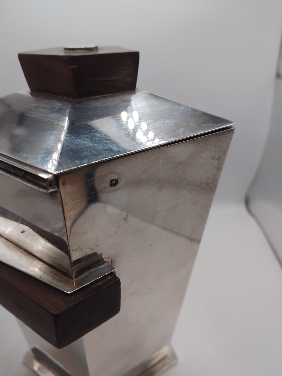 Cafetière -  Argent et palissandre - Tétard Frères - Valéry Byzouard (1875-1945) -1930.-photo-4