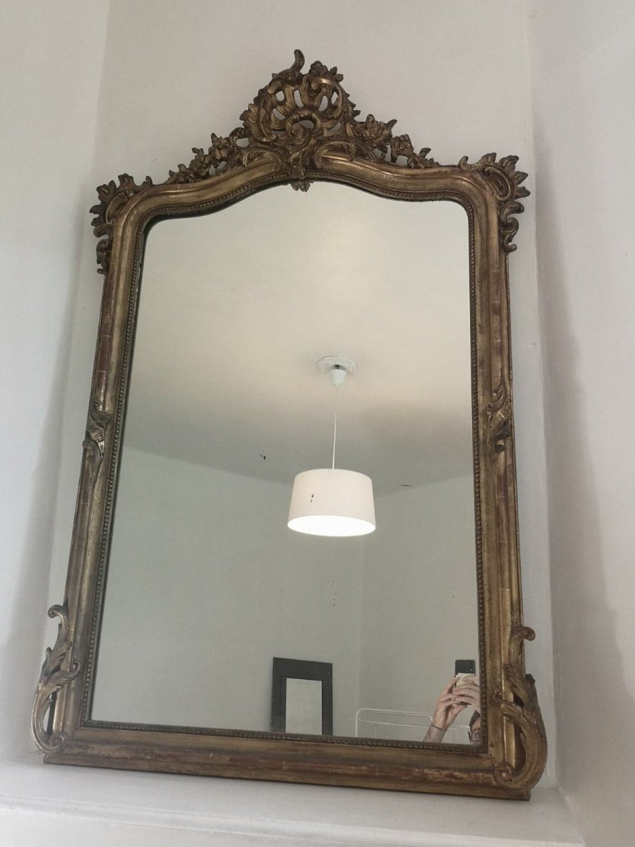 Mirror In Golden Wood- Louis XV- XIX E S.
