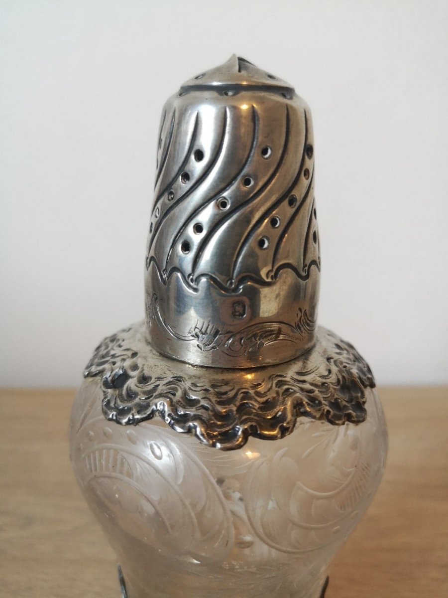 Saupoudreuse- Argent Et Cristal- Début XXe S.-photo-4