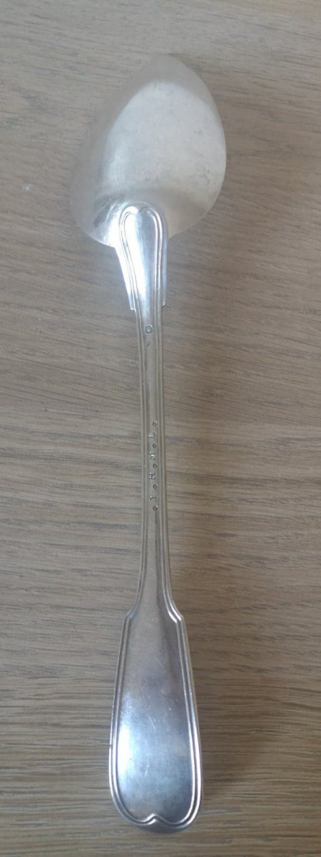 Stew Spoon- Silver- Late XIX Es.-photo-3