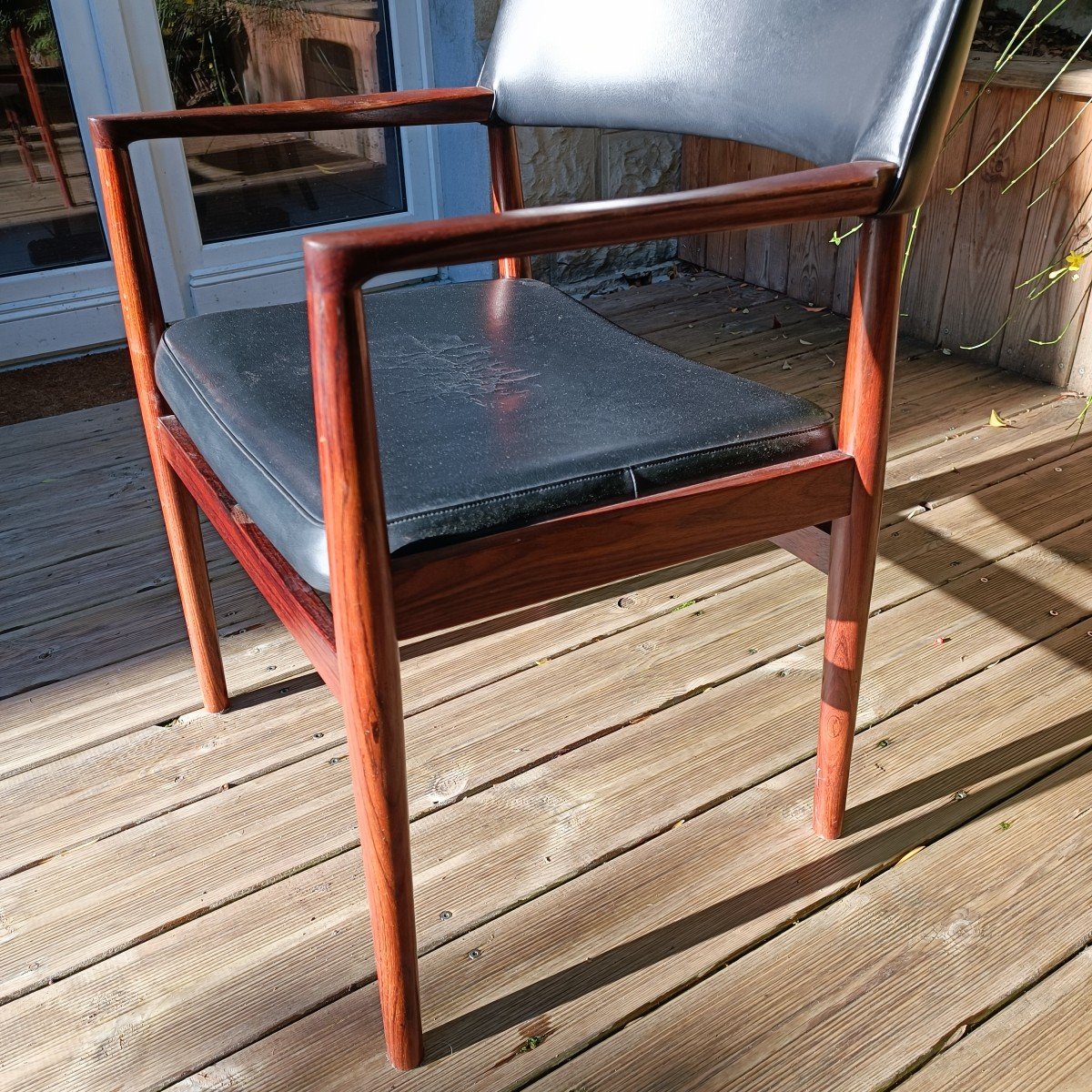 Office Armchair - Rosewood - Erik Worts - V. 1960-photo-2