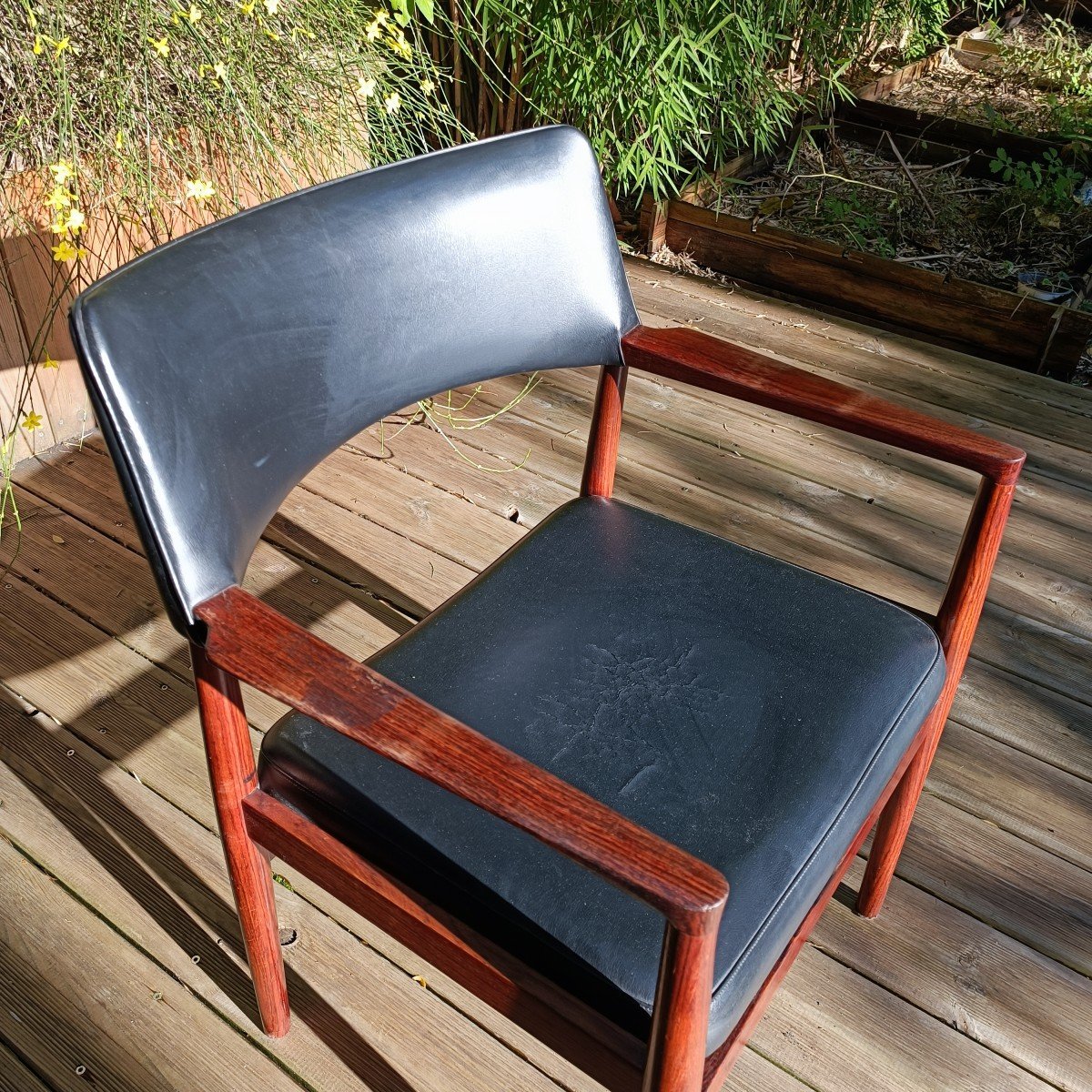 Office Armchair - Rosewood - Erik Worts - V. 1960-photo-3