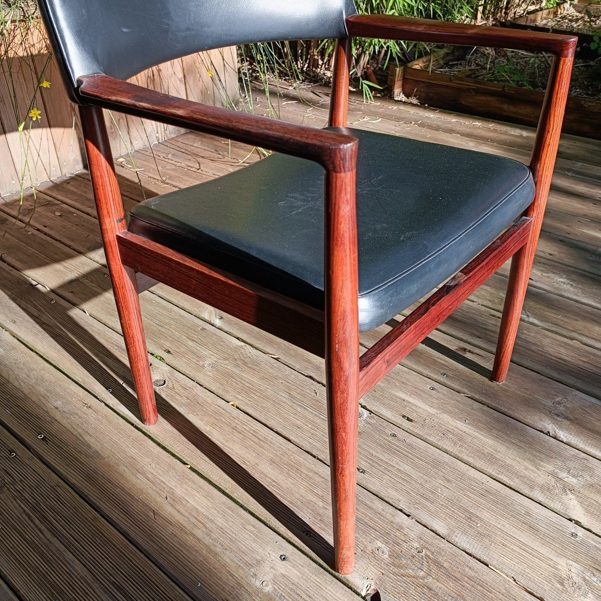 Office Armchair - Rosewood - Erik Worts - V. 1960-photo-4