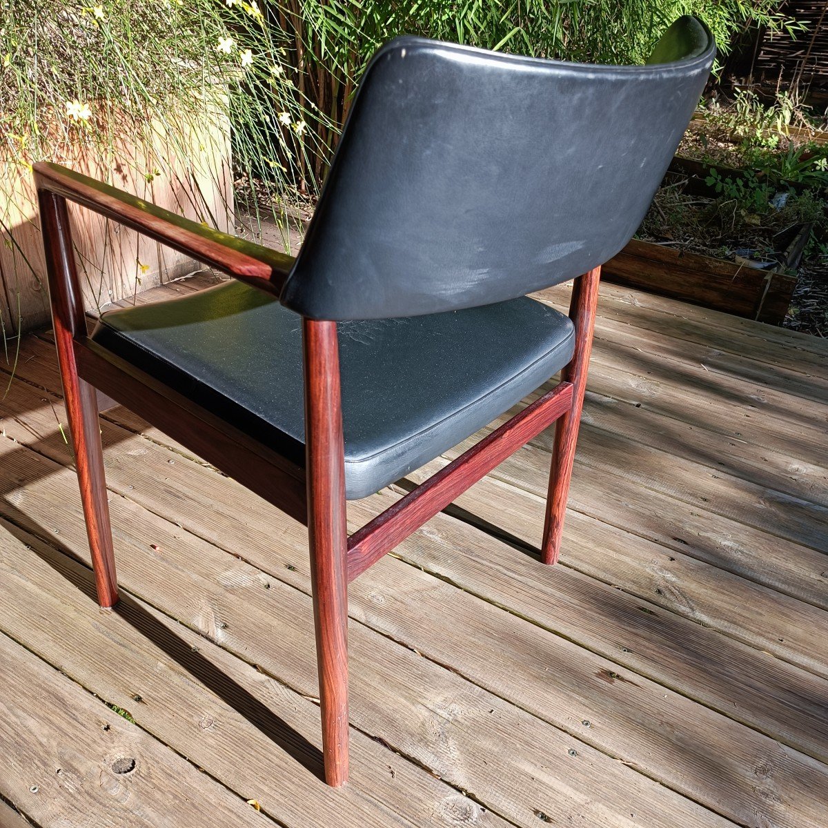 Office Armchair - Rosewood - Erik Worts - V. 1960-photo-3