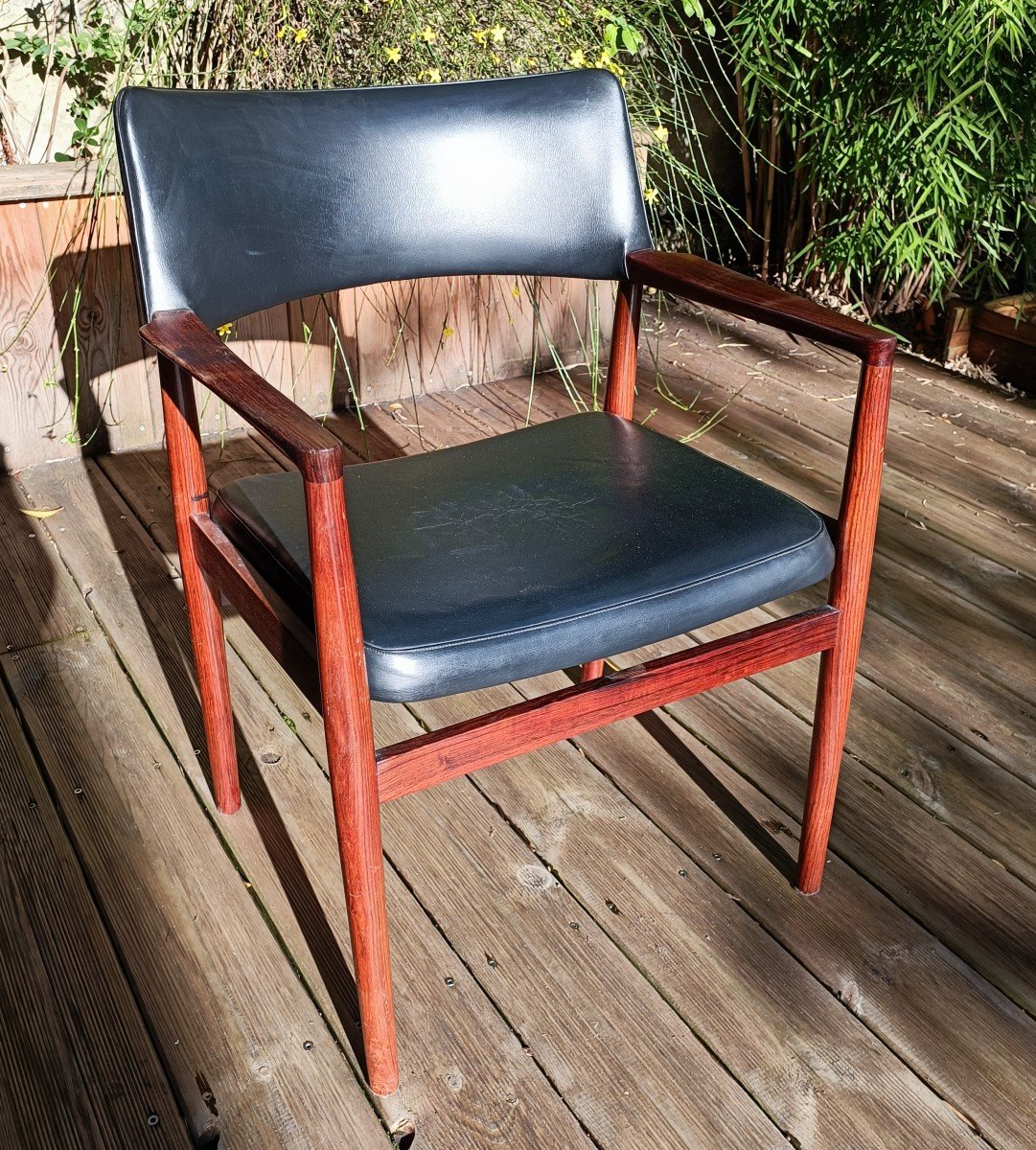 Office Armchair - Rosewood - Erik Worts - V. 1960