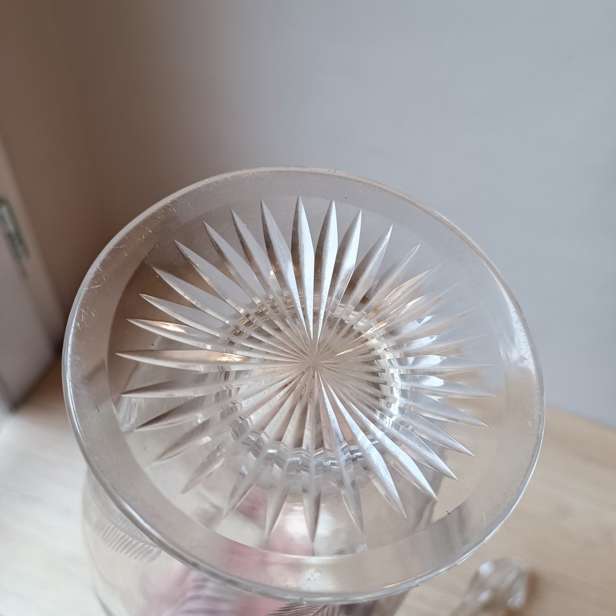 Large Decanter -  Crystal - Circa 1950.-photo-4