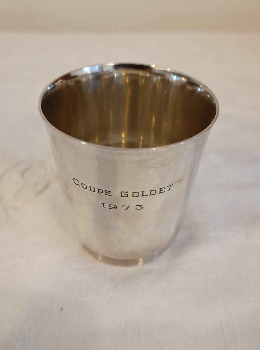 Timbale- Trophée- Coupe Goldet- Jean E. Puiforcat- 1973.-photo-2