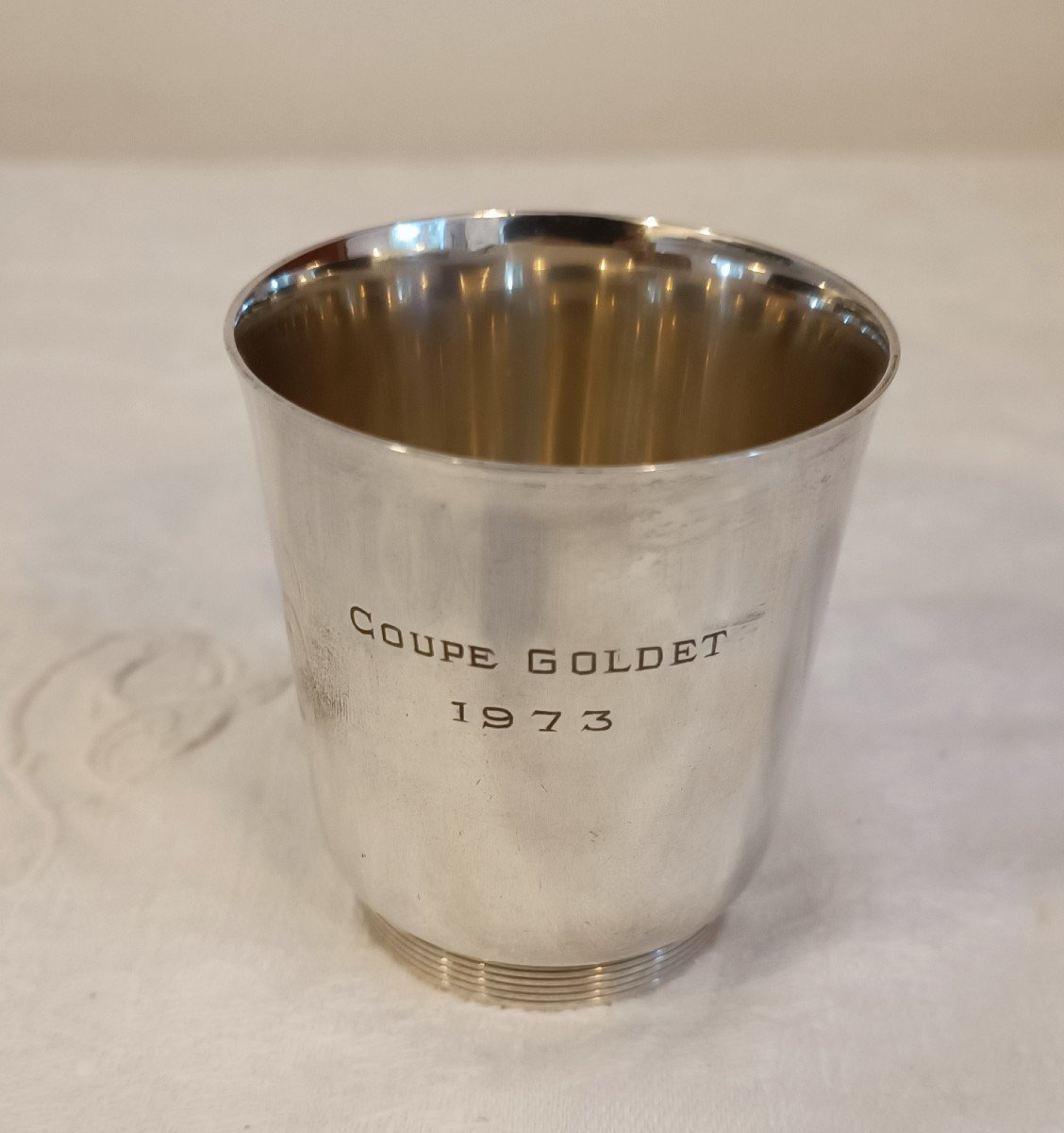 Timbale- Trophée- Coupe Goldet- Jean E. Puiforcat- 1973.
