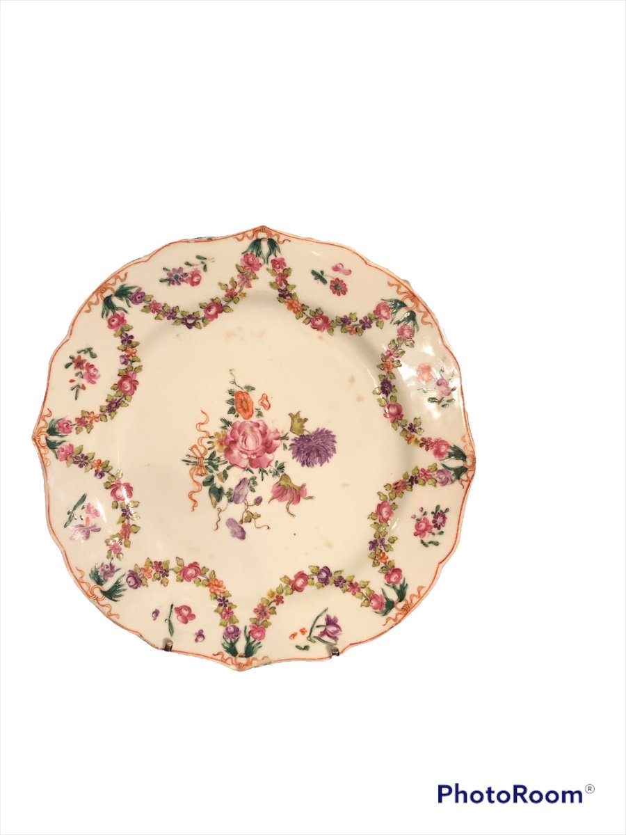 Assiette- Porcelaine-compagnie Des Indes- XVIII e s.-photo-4