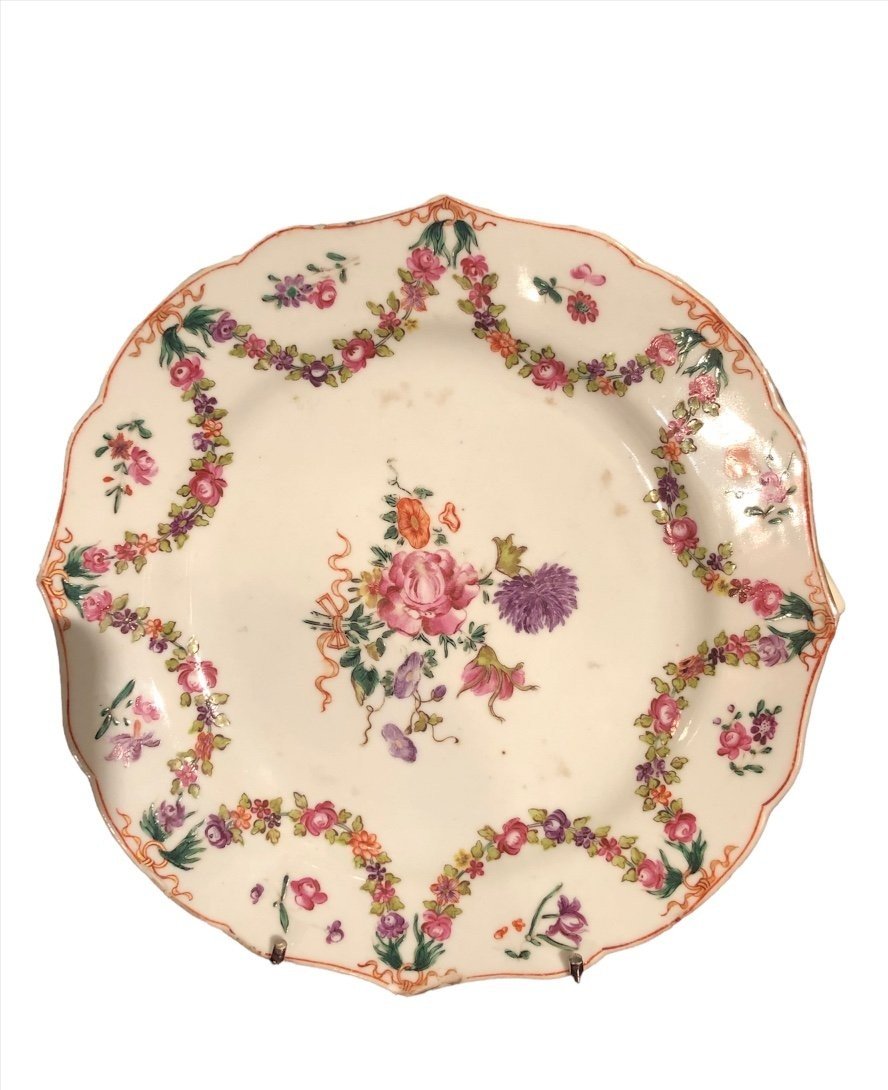 Assiette- Porcelaine-compagnie Des Indes- XVIII e s.