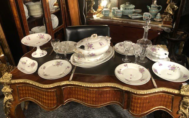 Limoges Porcelain Table Service-william Guérin-xxth Century-photo-3