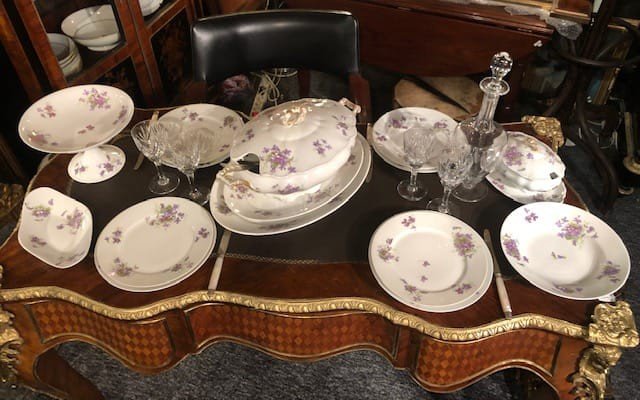 Limoges Porcelain Table Service-william Guérin-xxth Century-photo-4