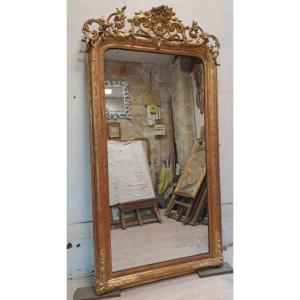 Mirror - Gilded Wood - Louis Philippe - C. 1880
