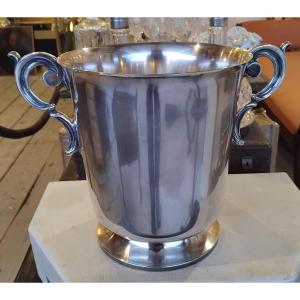Champagne Bucket - Silver-plated Metal - Reneka Silversmith - Strasbourg - C. 1970