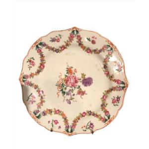 Assiette- Porcelaine-compagnie Des Indes- XVIII e s.