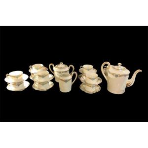 Tea Service-raynaud-porcelain De Limoges- XXth C.