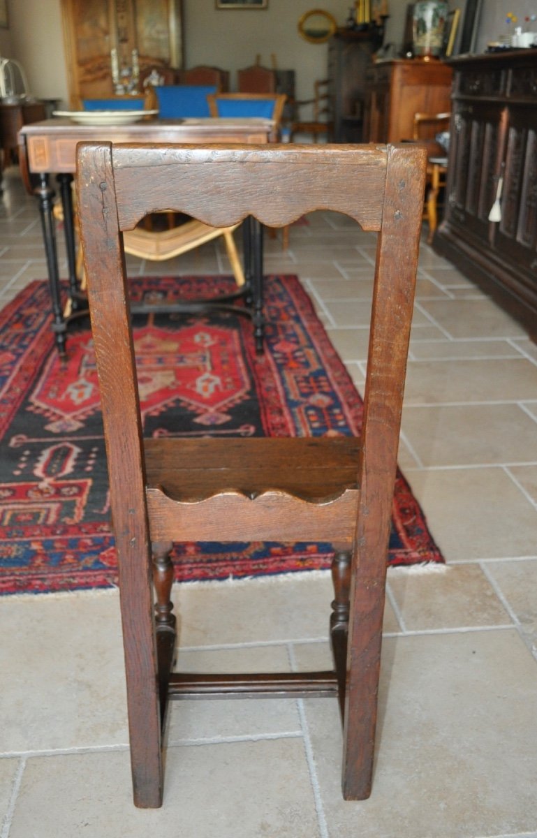 Chaise Lorraine En Chêne époque Fin 17ème Début 18ème-photo-2