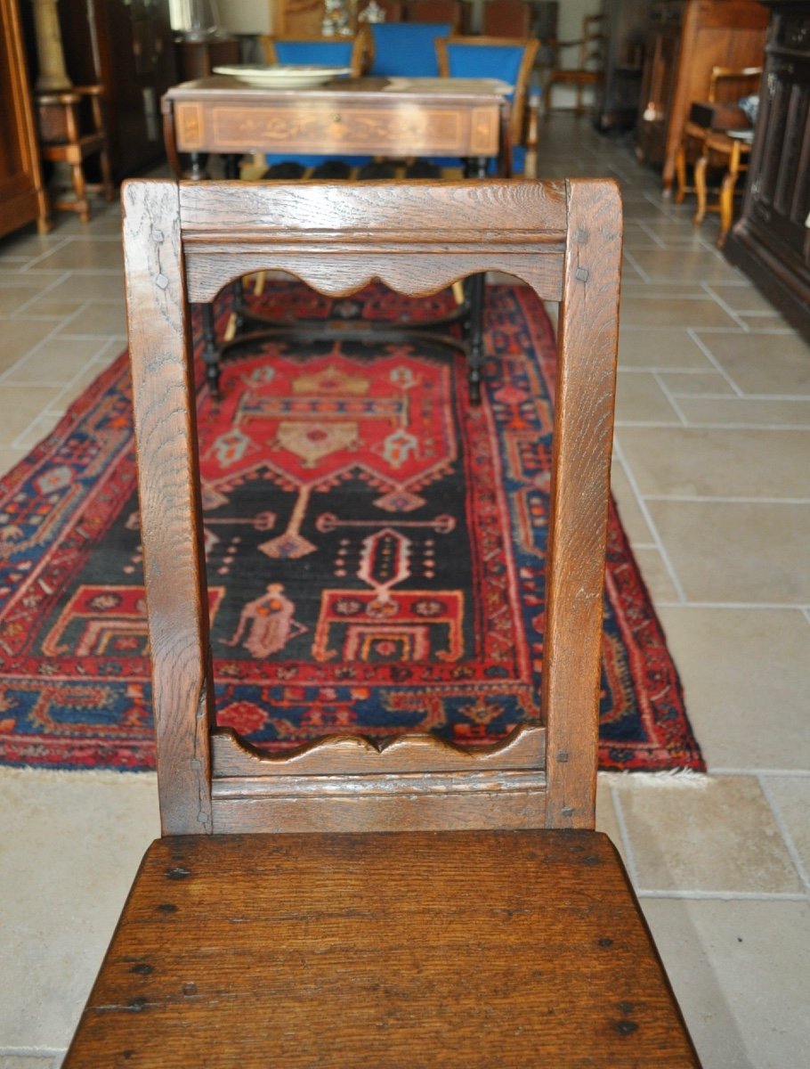 Chaise Lorraine En Chêne époque Fin 17ème Début 18ème-photo-3