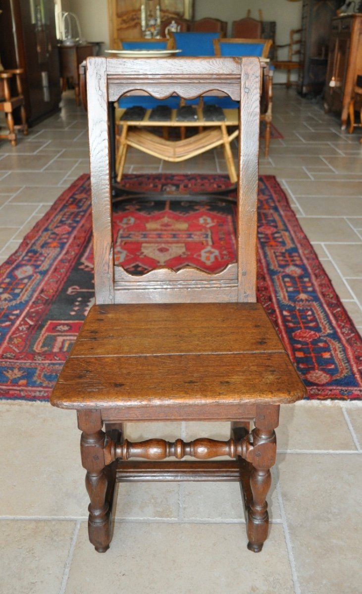 Chaise Lorraine En Chêne époque Fin 17ème Début 18ème