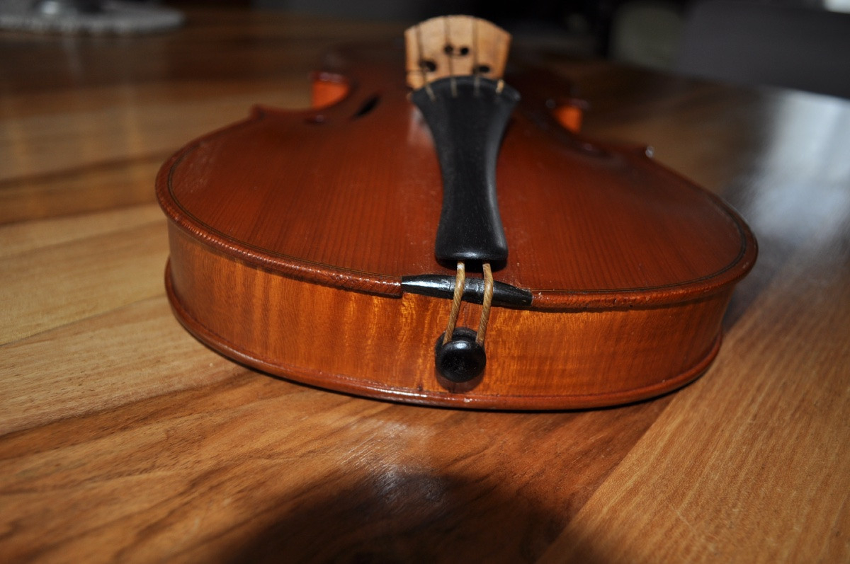 Violon Entier Ancien 4/4 Marque Signé Breton Breveté De Sarm 35,8 cm Epoque début 20ème-photo-1