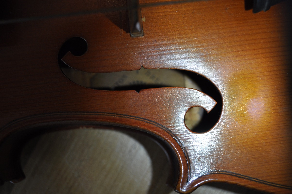 Violon Entier Ancien 4/4 Marque Signé Breton Breveté De Sarm 35,8 cm Epoque début 20ème-photo-7