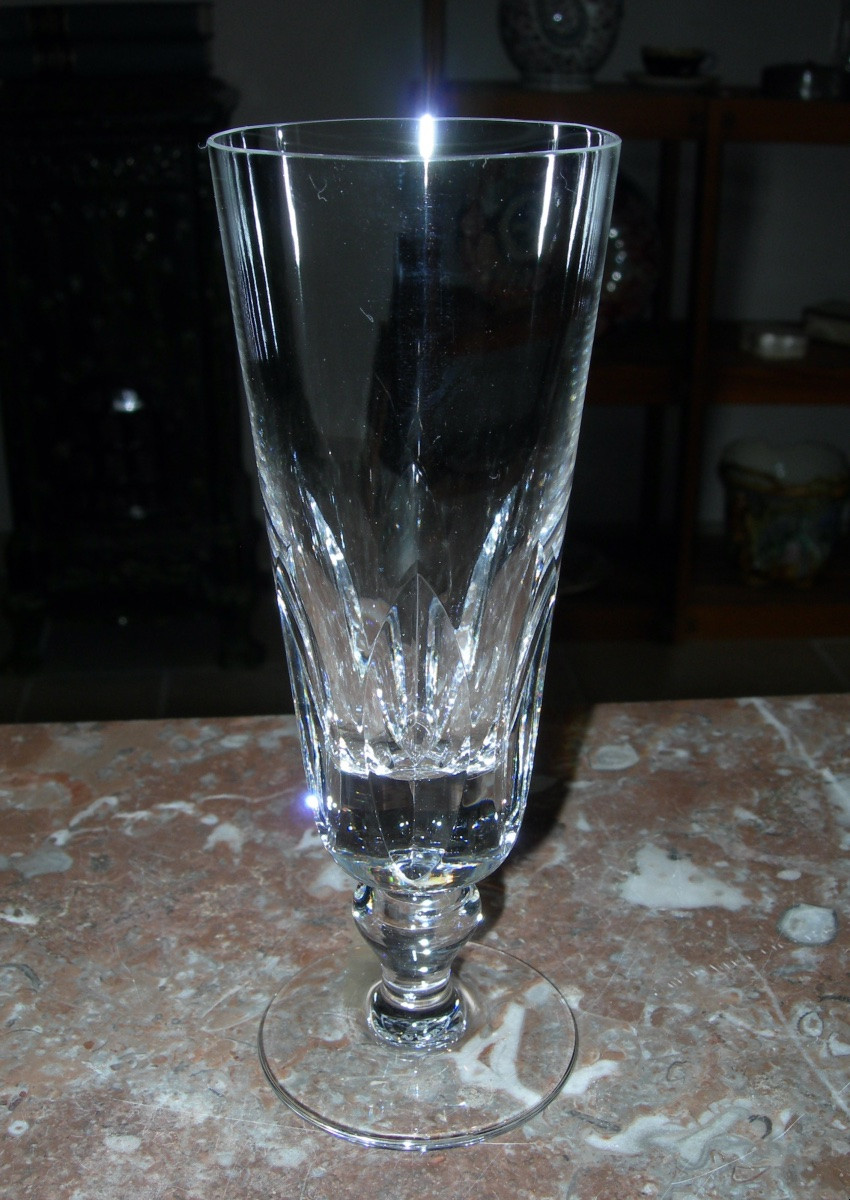 6 flutes à champagne modèle Jersey en cristal de st saint Louis verre paquebot France 16,8 cm-photo-2