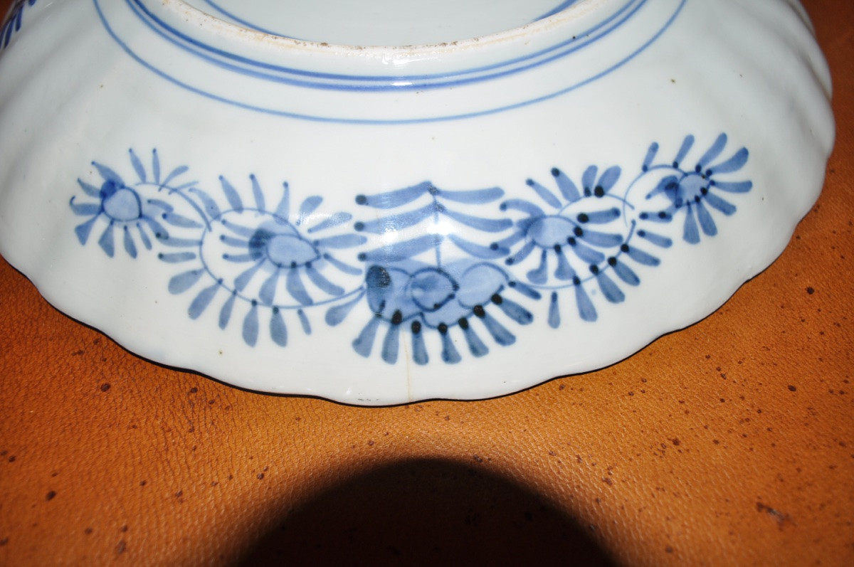 Grand Plat Ancien En Porcelaine d'Imari Japon époque 19ème Diamètre 30,5 cm-photo-3