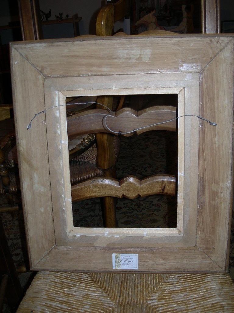 Cadre ancien en bois sculpté et doré de style Louis XIV - Louis XV époque milieu 20ème-photo-2