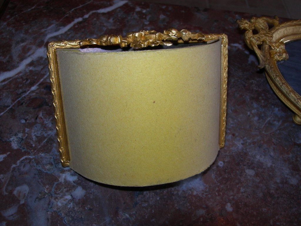 Napoleon III Period Blue Marble And Gilt Bronze Desk Set, Inkwell, Blotter Tray-photo-8