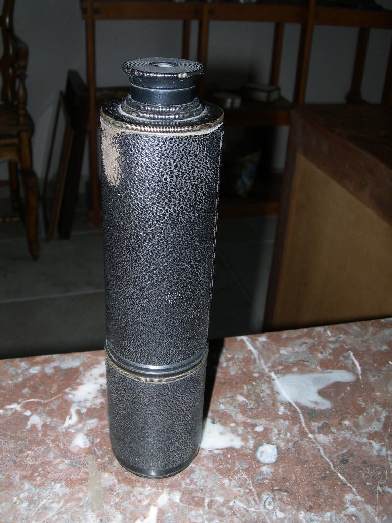 Old Telescopic Marine Telescope E. Vion 57 Cm Magnification X 40 19th Century-photo-2