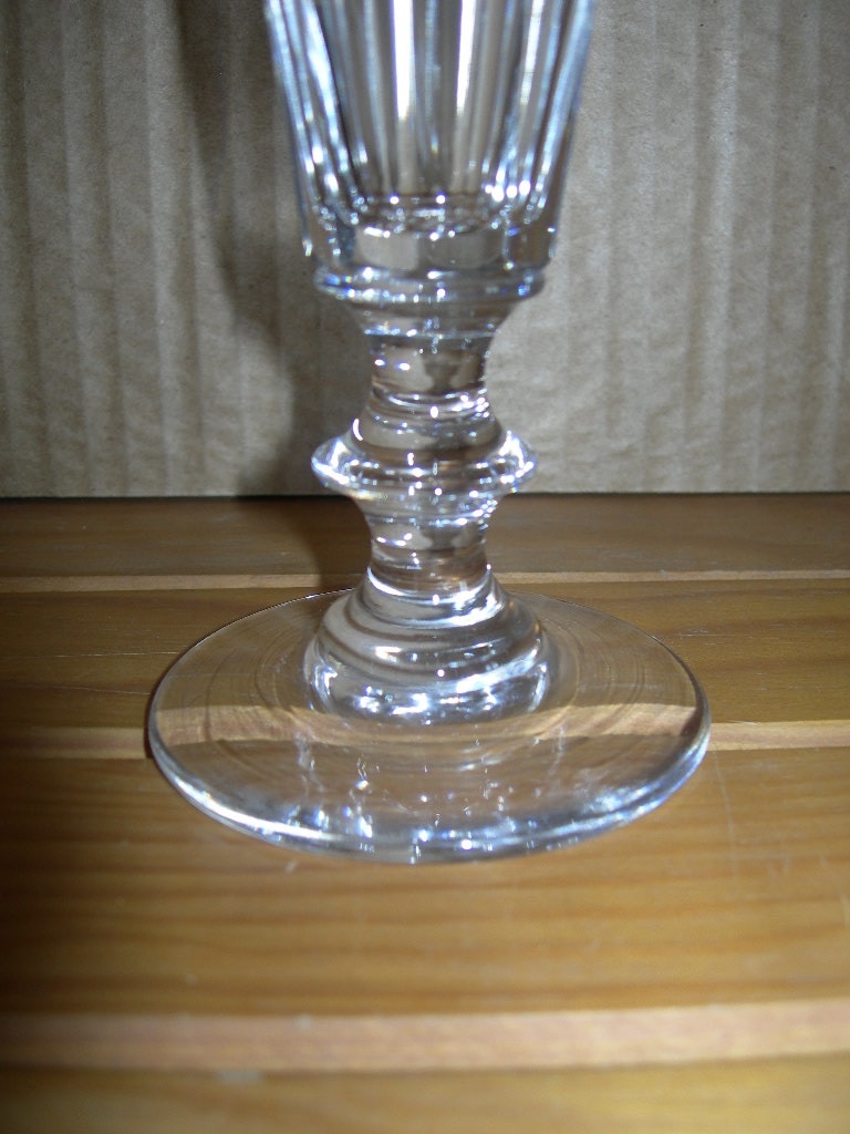 Série de 6 flutes à champagne en cristal de St saint Louis modèle Caton service de six verres-photo-3