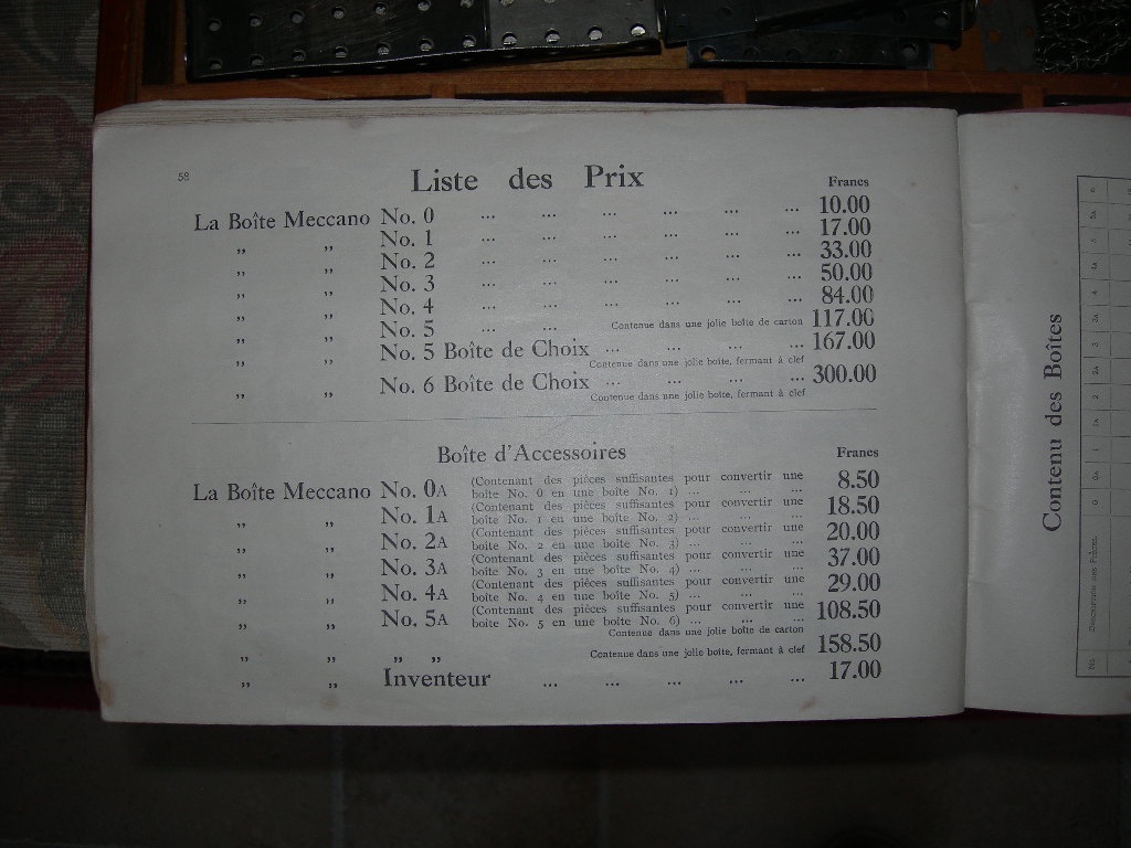 COFFRET DE MECCANO ANCIEN EN BOIS BOITE DE CHOIX N°6 PÉRIODE NICKELÉE VERS 1919 AVEC UN MOTEUR-photo-7