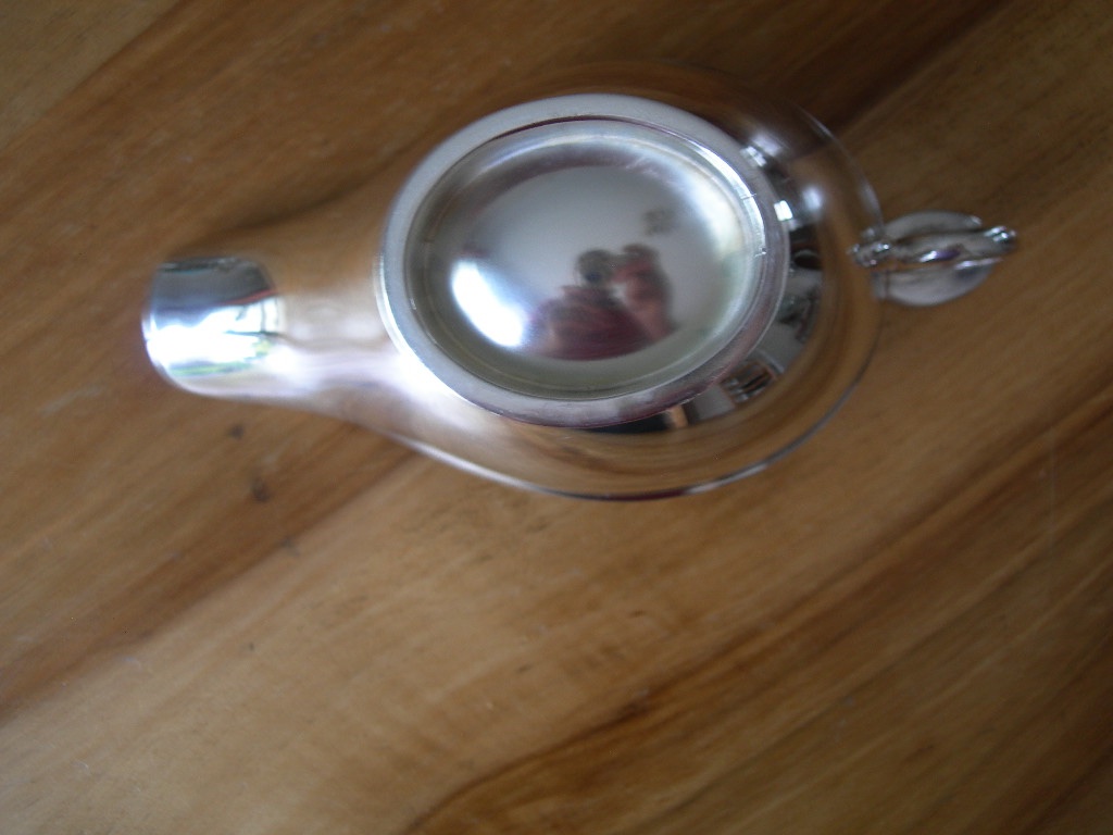 Silver-colored Metal Gravy Boat By Ercuis France-photo-1