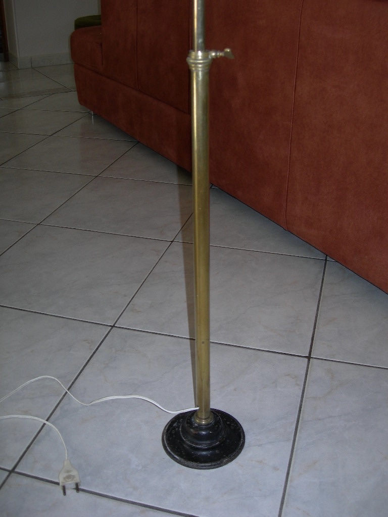 Small Telescoping Brass Reading Lamp From The 1950s–1960s—living Room Lamp-photo-3