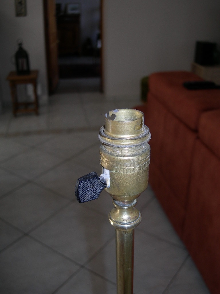 Small Telescoping Brass Reading Lamp From The 1950s–1960s—living Room Lamp-photo-5