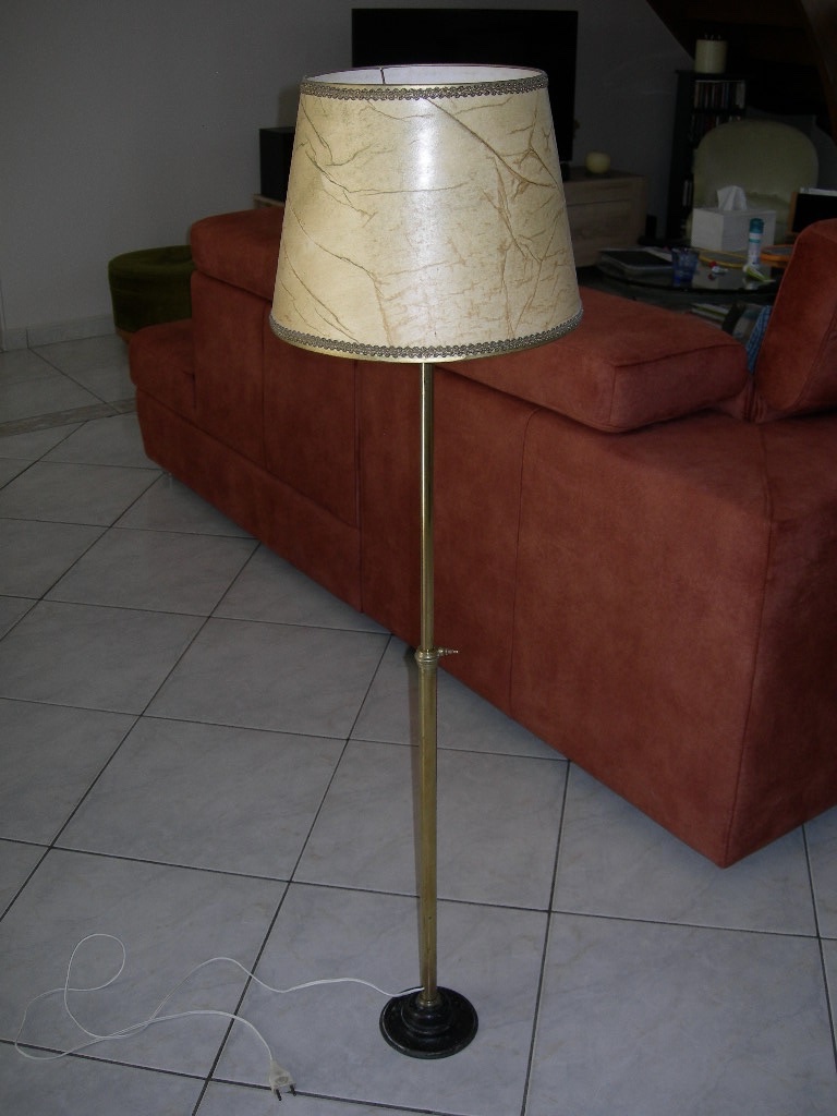 Small Telescoping Brass Reading Lamp From The 1950s–1960s—living Room Lamp