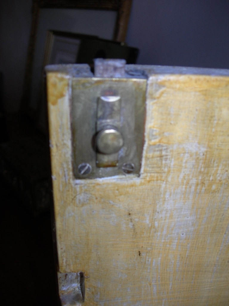 Petite encoignure ancienne galbée étagère murale d'angle en bois peint et laqué d'époque 18ème -photo-2