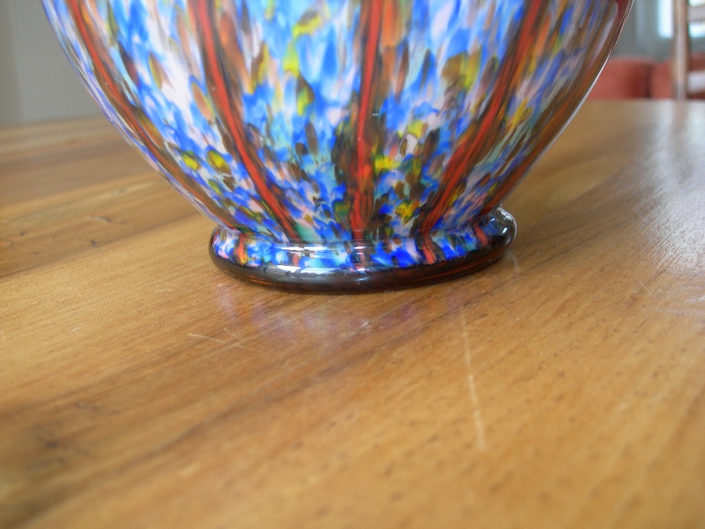 Double-gourd-shaped Murano Blown Glass Vase Attributed To Fratelli Toso, 1950s–1960s, Venice-photo-3