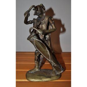 Petite statuette africaine ancienne en bronze époque milieu 20ème Ouagadougou Burkina Faso